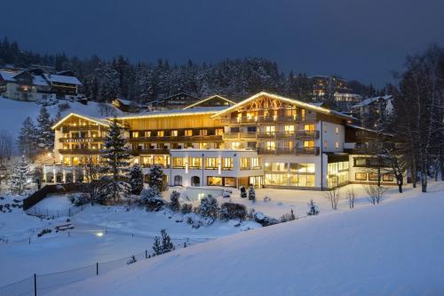 L'hotel si trova a Mosern e domina la vale che si apre dopo l’esteso altipiano a 1200 metri di altitudine che separa la località dalla vicina Seefeld nella Olympiaregion Seefeld nota per gli sports invernali